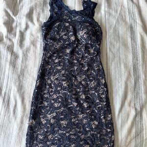 Lacey dark blue dress